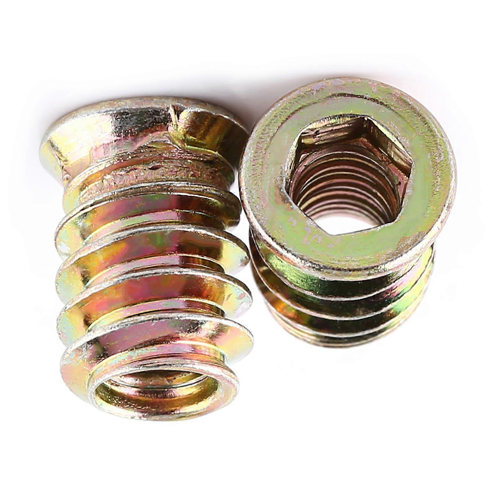 Hex Socket Drive Insert Nut for Threaded Wood - M6*15mm