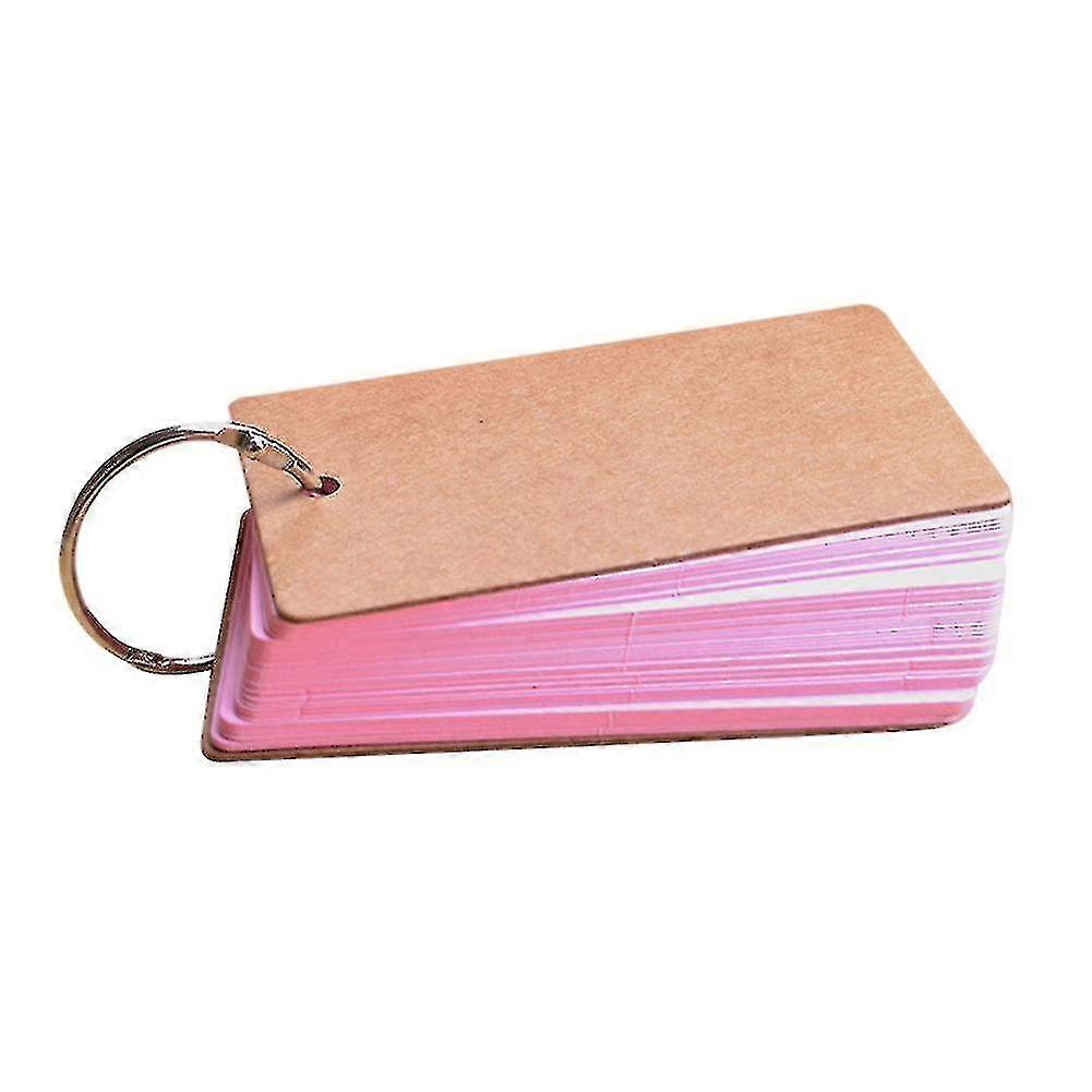 Portable Buckle Binder Notes Flash Cards Memo Pads Diy Blank Card Stationery