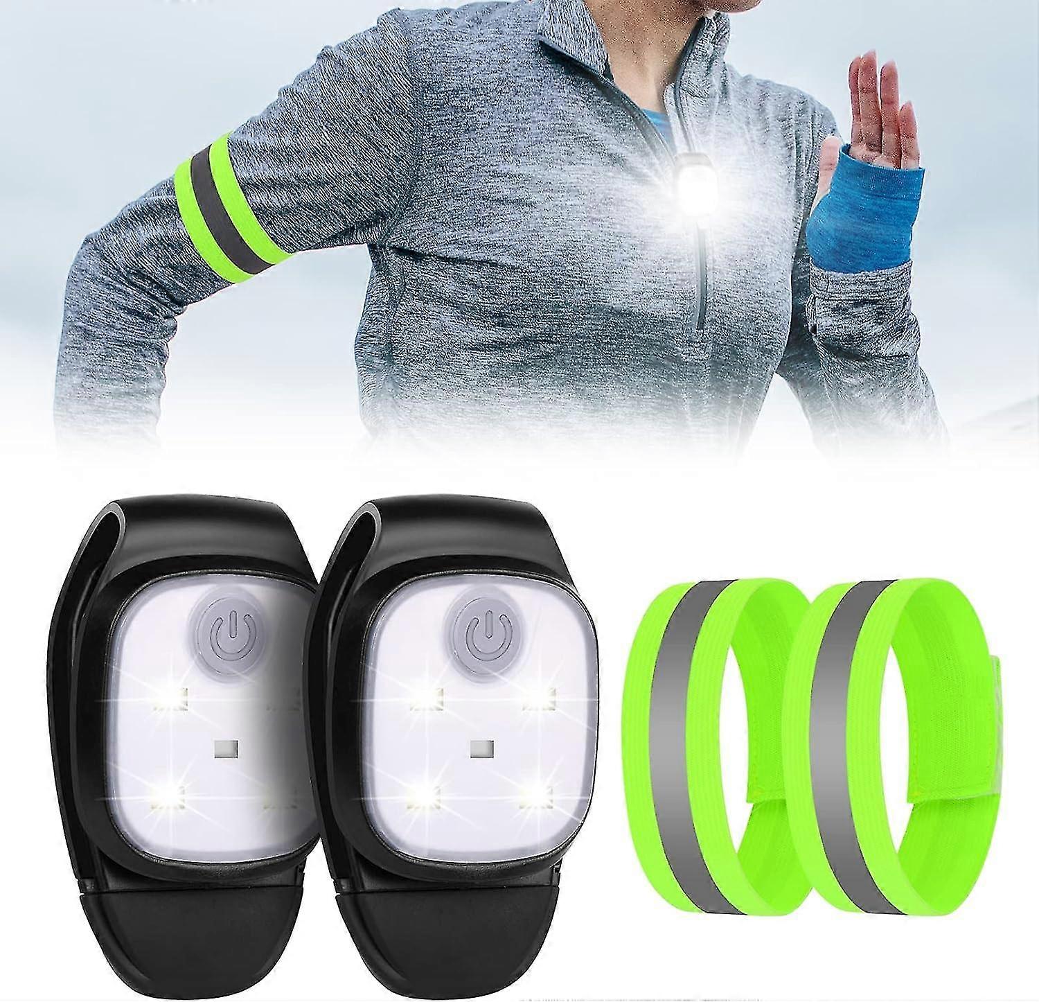 Running Light For Runners - Usb Rechargeable Led Clip-on Light
