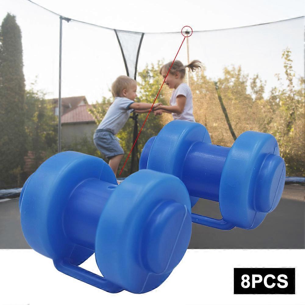 8 PCS Trampoline Enclosure Pole Cap PE Bounding Table Protective Cover Cap for Net Hook Pole in 2.5-2.8cm Diameter New