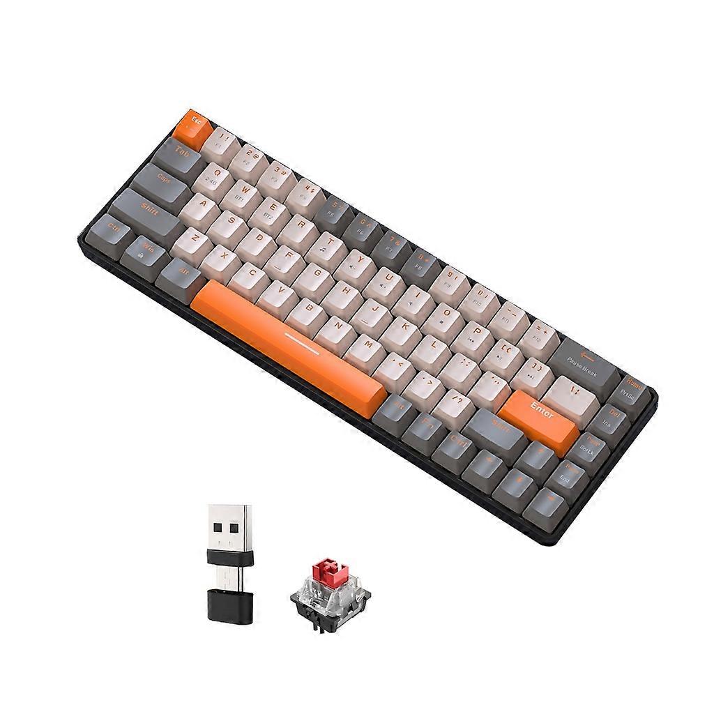 K68 Hot Plug Game Keyboard Bluetooth-compatible Dual Mode Computer Keyboards