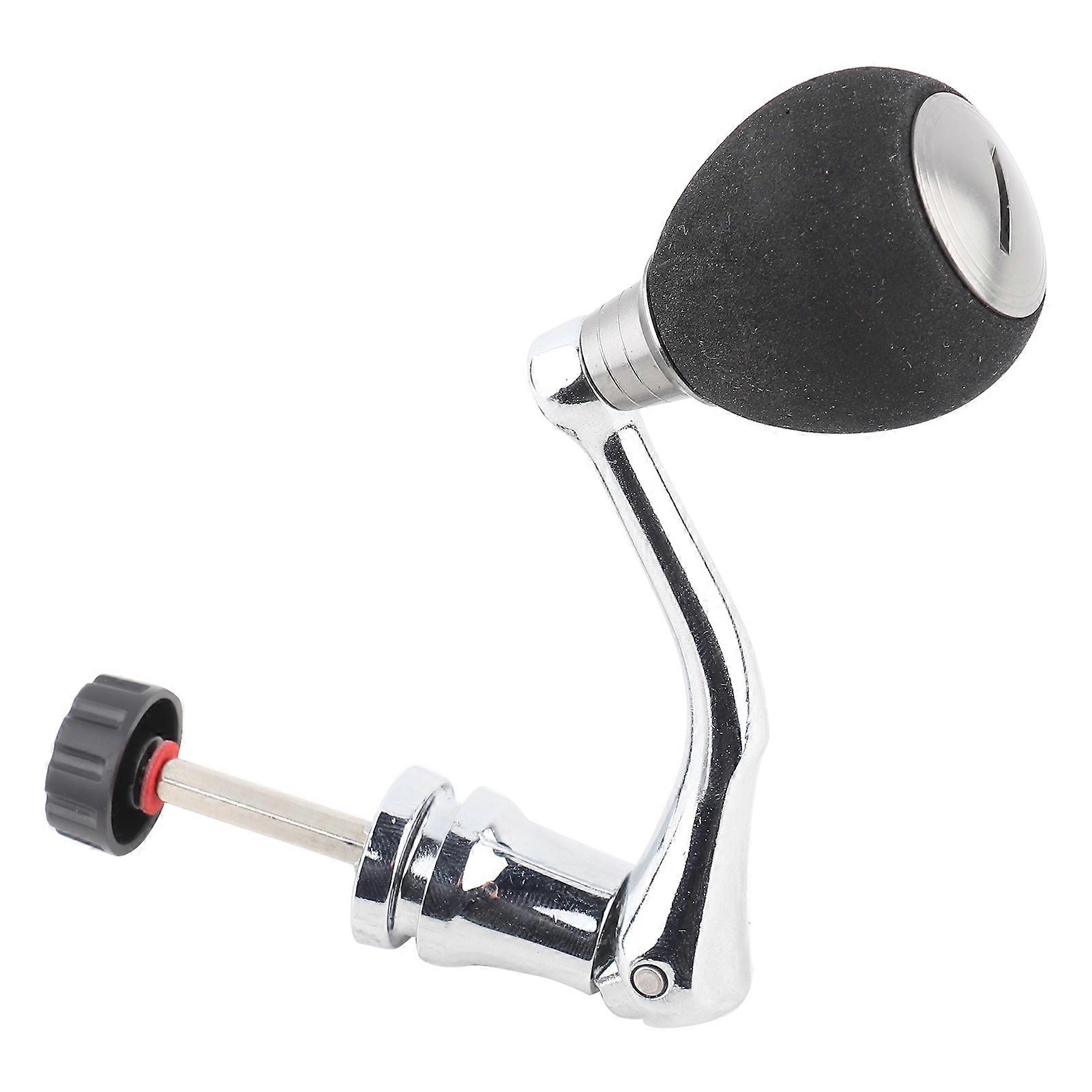 Reel Replacement Power Handle Metal Rocker Arm Grip (Silver Medium for 2000 & 3000)