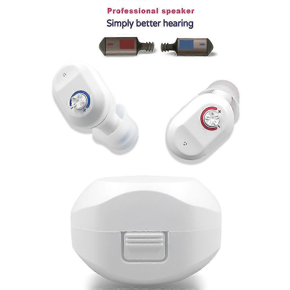 Rechargeable Digital Hearing Aids with Charging Case - Audifonos Hearing Device for Elderly