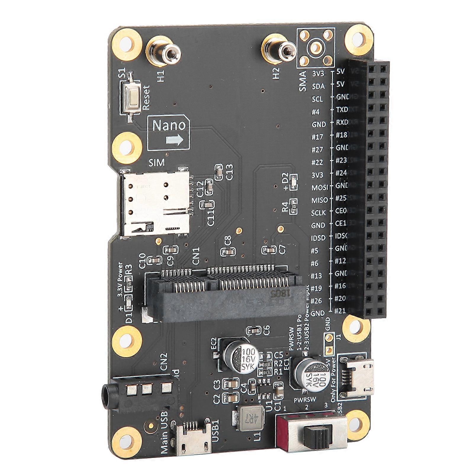 3G 4G LTE Base Hat Module for Raspberry Pi 4 3 2 B+ with USB and SIM Card Slot