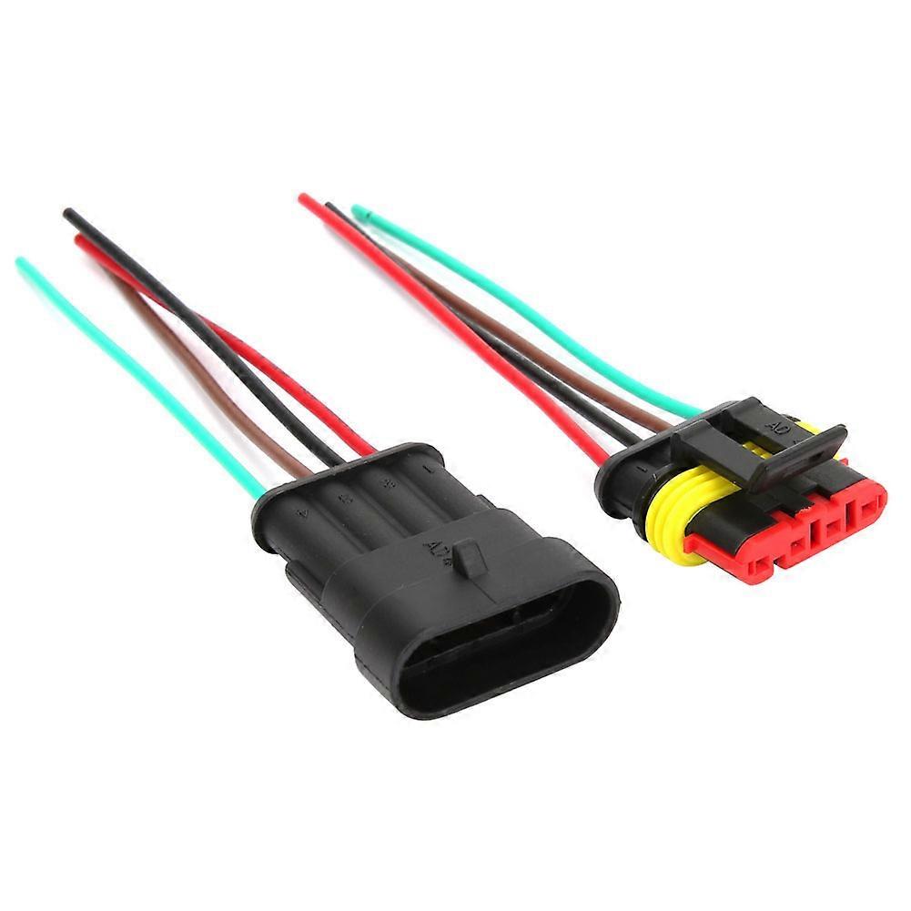 Car Waterproof Electrical Connector Plug Set with 4/5/6 Pins and Wire Cable