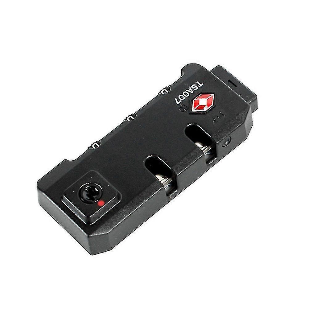 Portable Tsa007 Customs Code Lock 3 Digit Combination Password Lock Padlock Luggage Lock(black)-dwdz