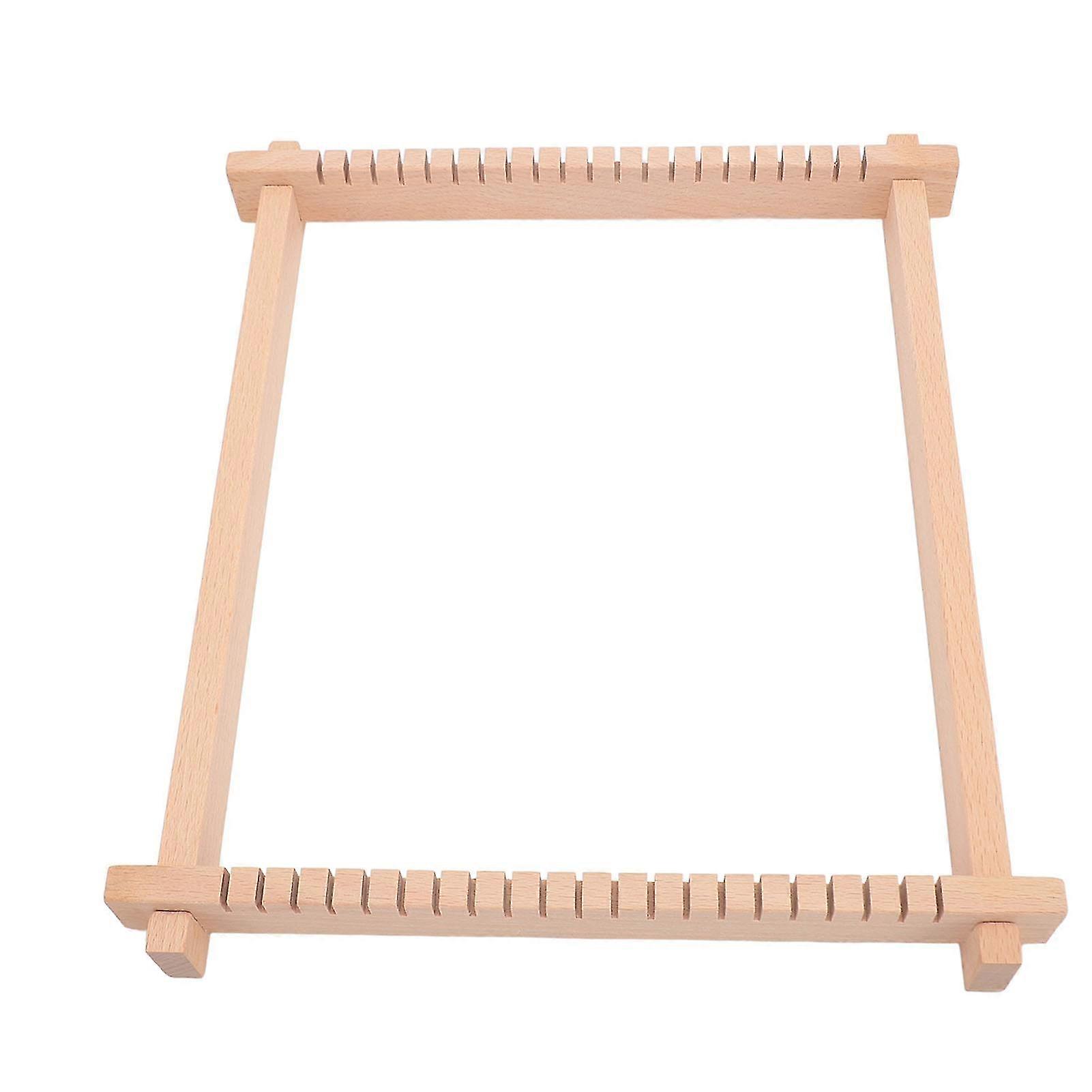 Mini Wooden Weaving Machine DIY Handcraft Multipurpose Detachable DIY Traditional Wooden Weaving Machine for Knitting