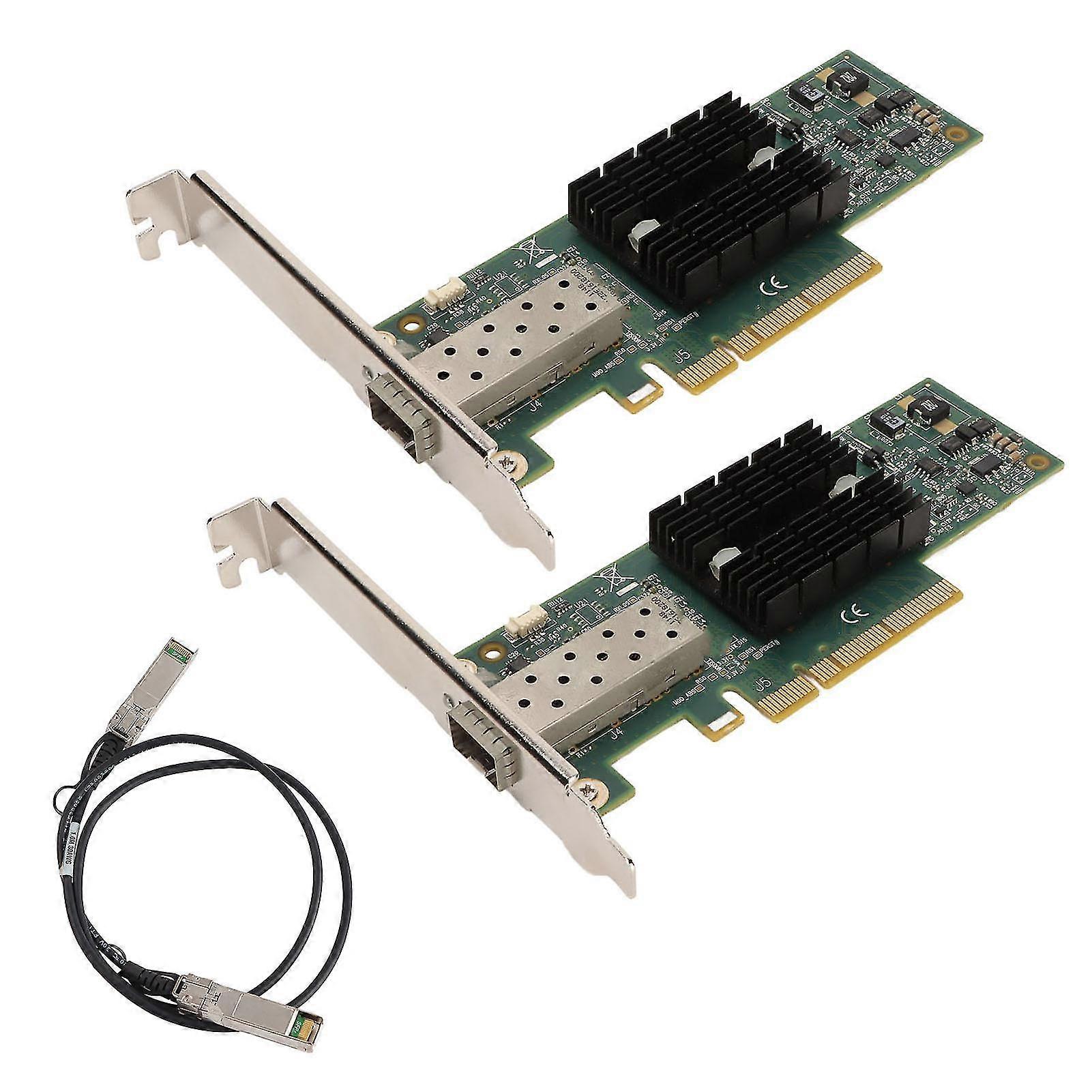 2PCS 10Gb SFP PCIE Network Card with 3.28ft Conversion Cable