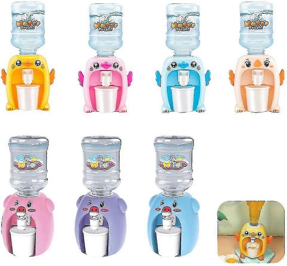 Mini Vattendispenser leksak dricksvattenkylare - Söt Djur Gris Anka Födelsedag Julklapp, Hus Tillbehör
