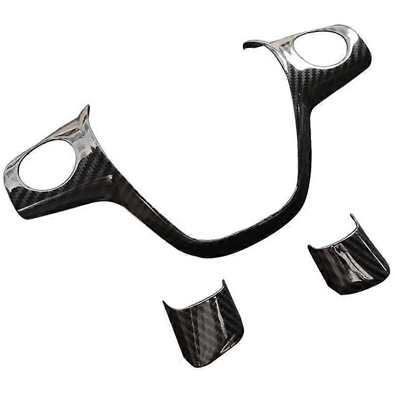 3PCS Carbon Fiber Color Steering Cover Trim Decorative Frame for Focus Escape Mk3 Kuga 2012-2015 Ac