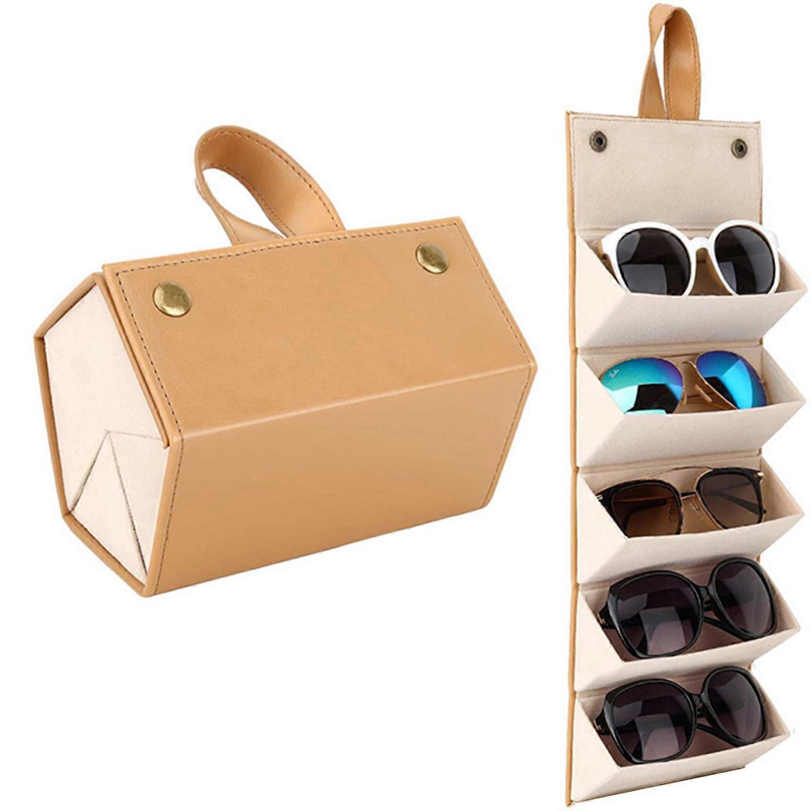 PU Glasses Storage Box-multi-hanging Glasses Frame Display Eyeglass Organizer