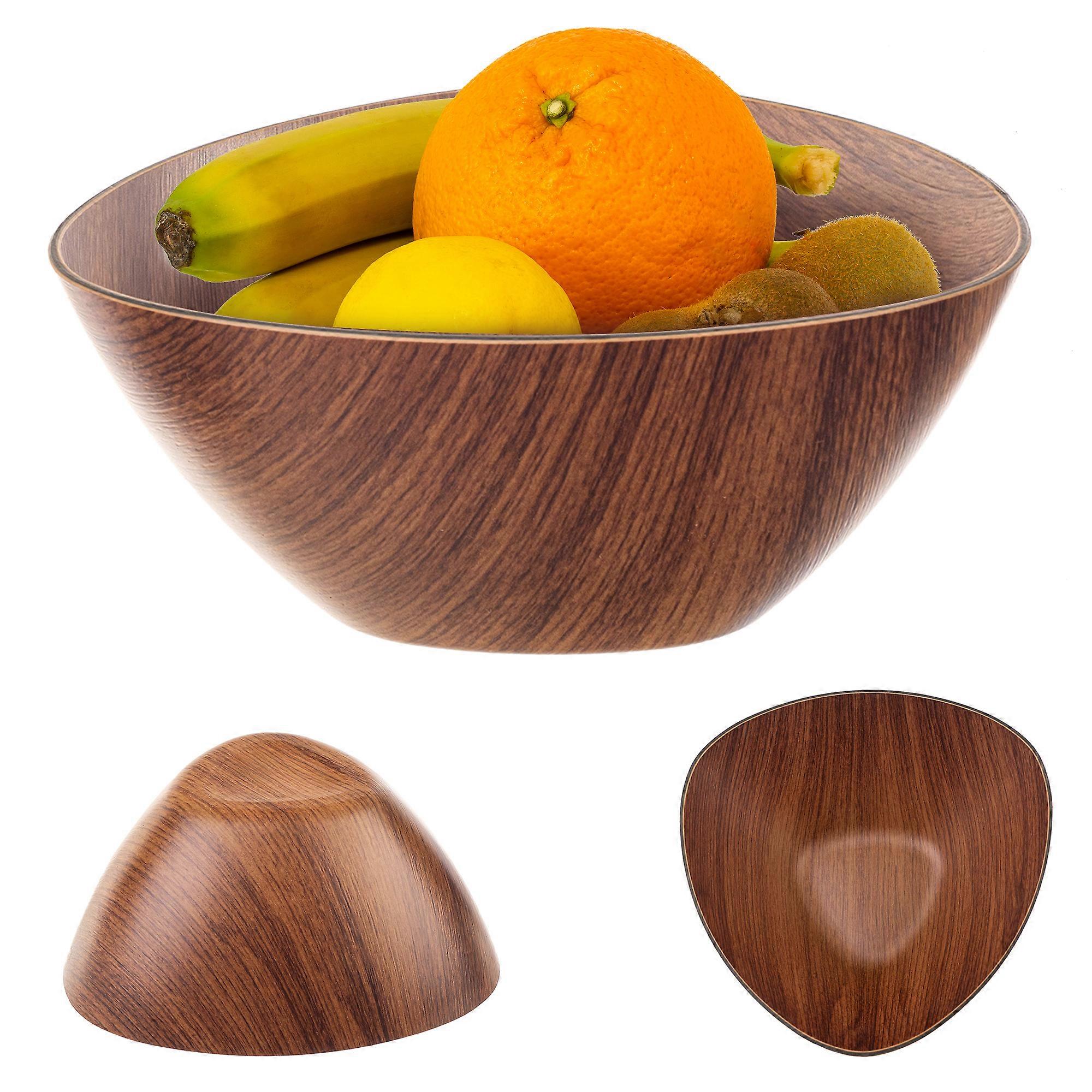 KADAX Salladsskål Plastskål 20cm För Sallad Frukt Snacks Triangulär Skål