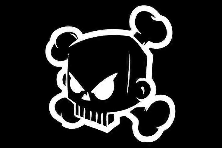 Angry Cartoon Character Avatar Ken Block Skull Personality Car Stickers for Window Body Decoration Decal