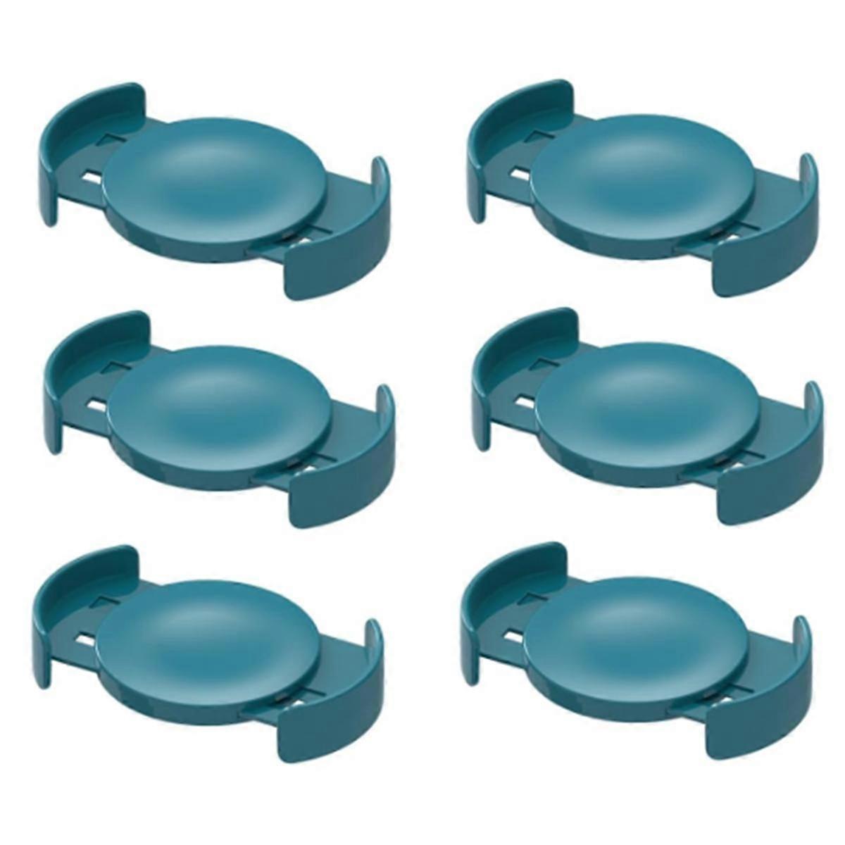 6 Pack Coffee Cup Organizer for Cupboard Cup Holder Stackable Adjustable Space Saving Blue