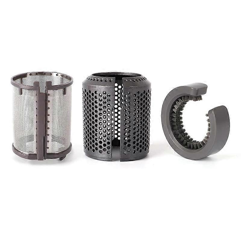 ヘアードライヤーインナーフィルター+ヘアードライヤーHD01 HD03 HD08モデル用アウターフィルターケージ、フィルタークリーニングブラシ付き A