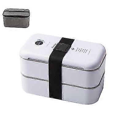 Bento Lunch Box, Leakproof Lunch Containers With 2 Compartments