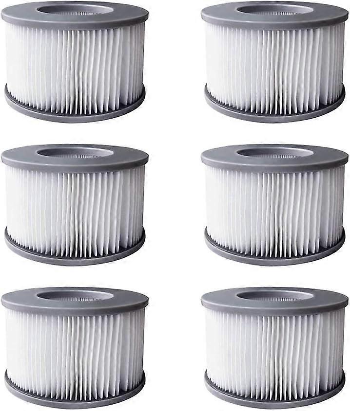 6pcs Hot Tub Filters for MSpa Inflatable Pools, Filter Cartridge Pump Upgraded Version for MSPA All Current Spas