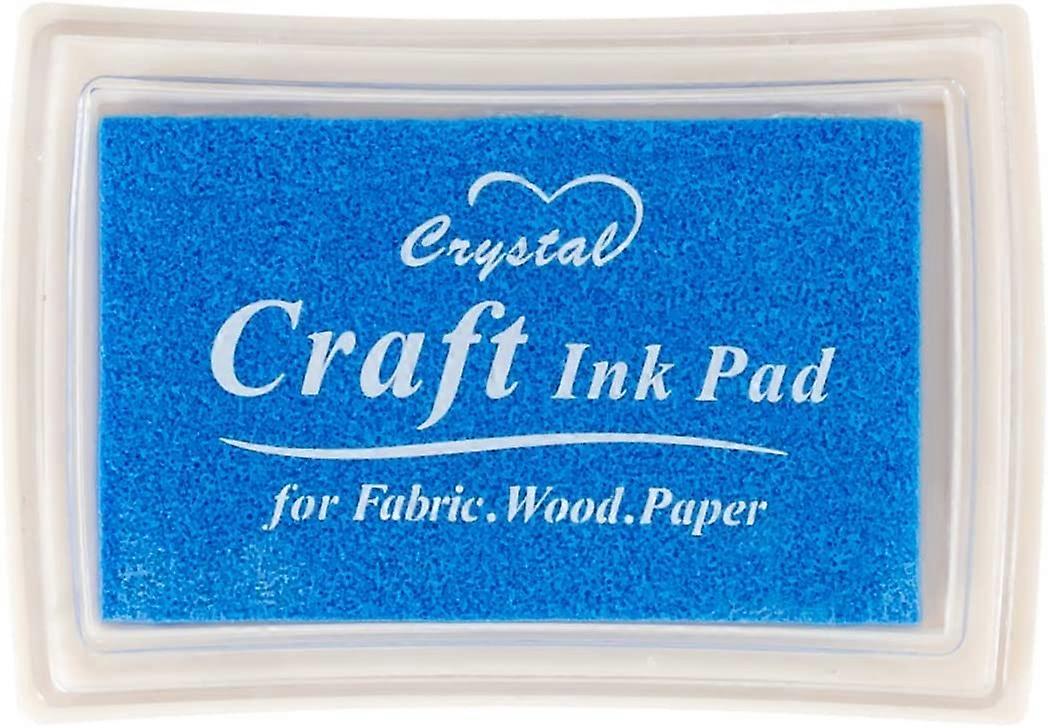 أزرق ، وسادات حبر يدوية قابلة للغسل للأطفال منصات حبر مطاطي ختم ورقة سكرابوكينغ