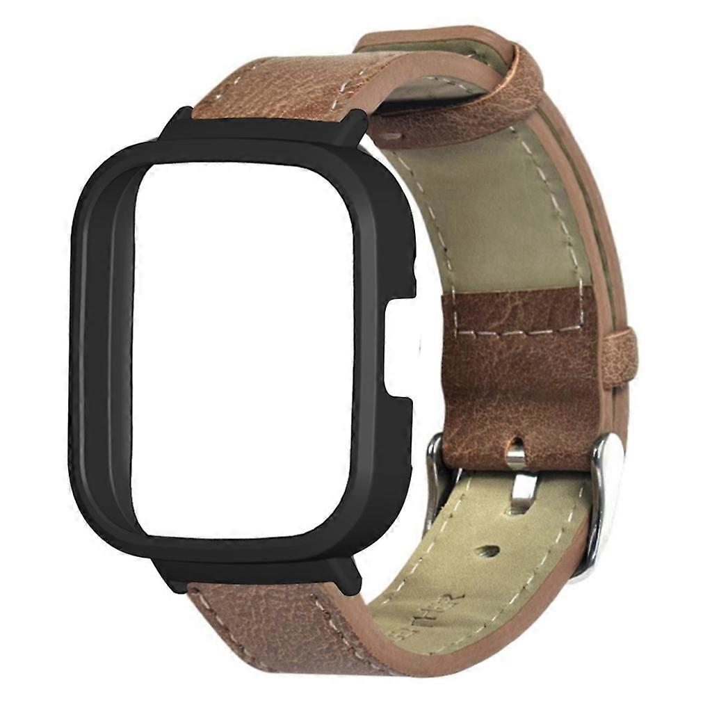 For Redmi Watch 3 Watch Case with Band,Black,Brown
