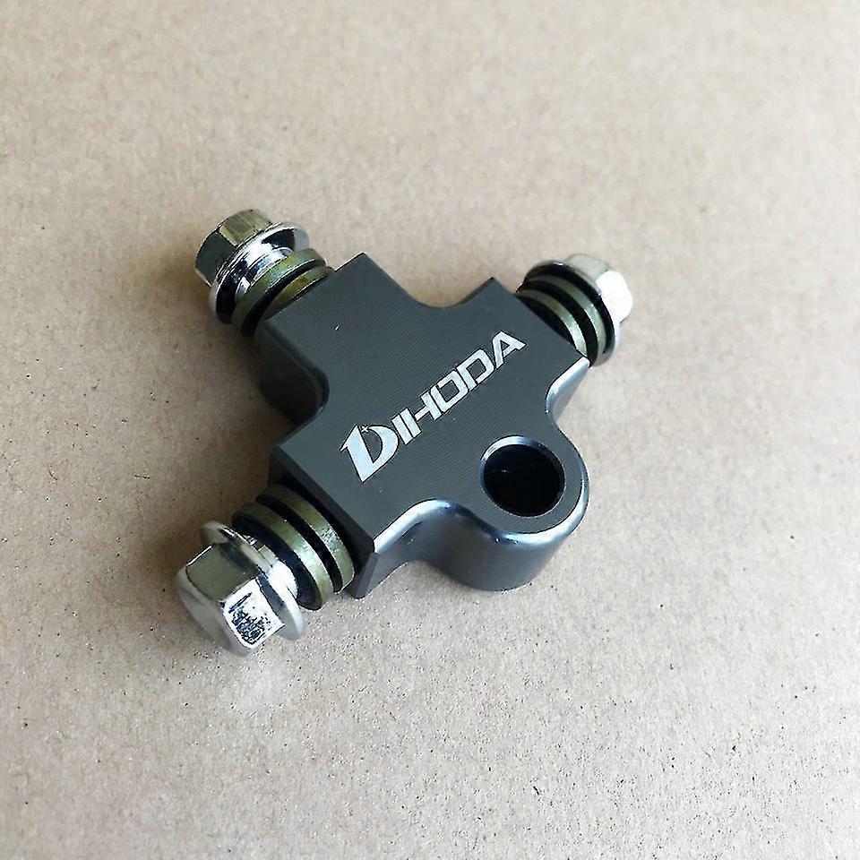 Motorcycle Hydraulic Brake Oil Hose Cnc Three-way Pipe Connector / Tee Coupling Fitting For Modification Tubing Bracket Adapter