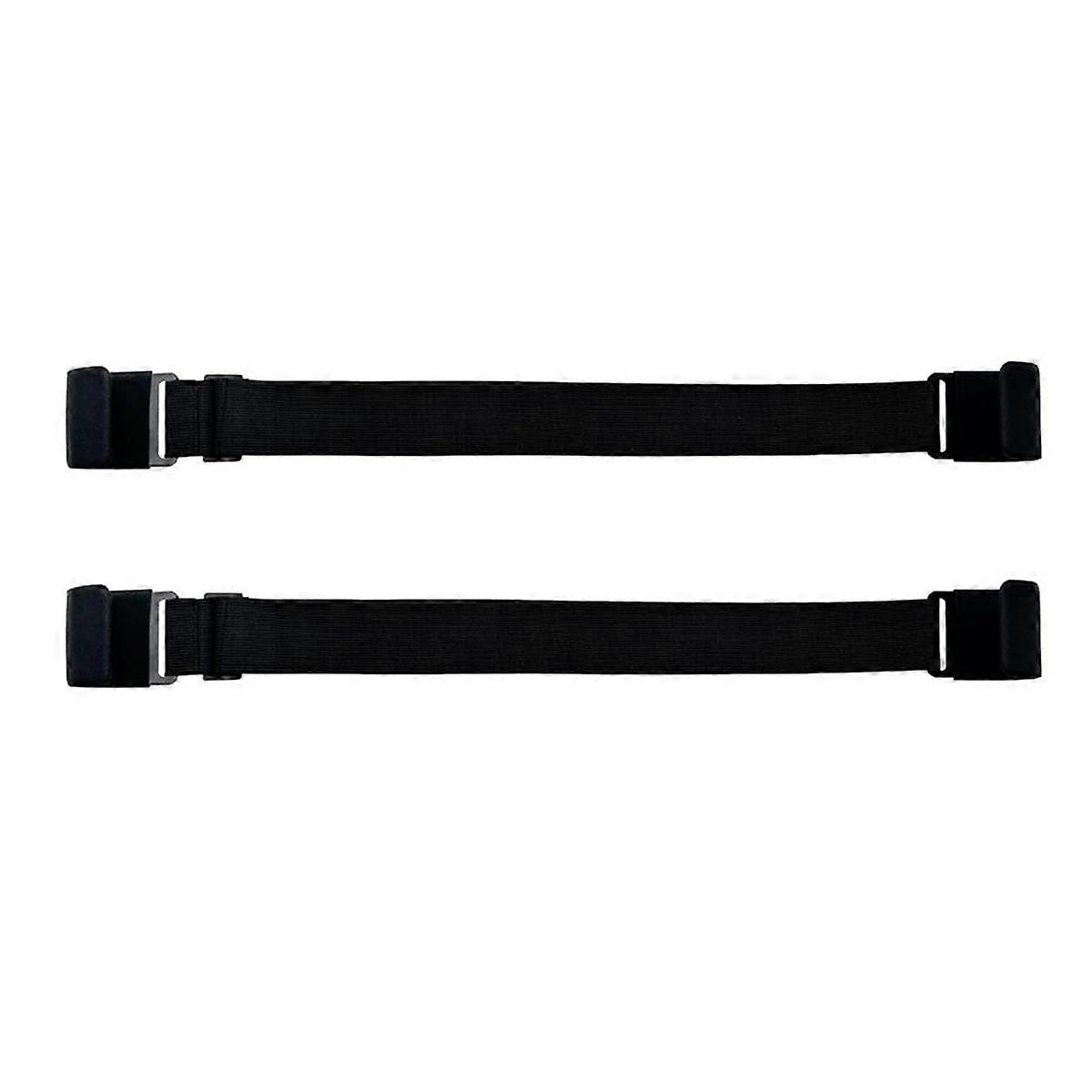 Trash Can Locks - 2-Pack Metal Double-Claw Non-Slip Lid Straps, Trash Can Lock for Animals, Adjusta