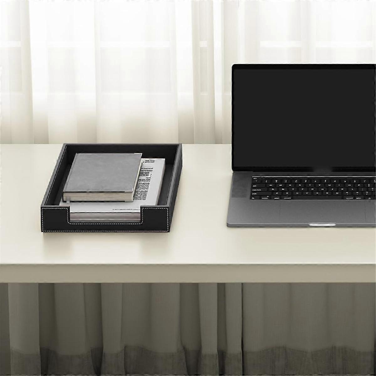가죽 책상 정리 트레이, 쌓을 수 있는 가죽 트레이, 책상 정리함 및 액세서리, 사무용품용 잡지 파일