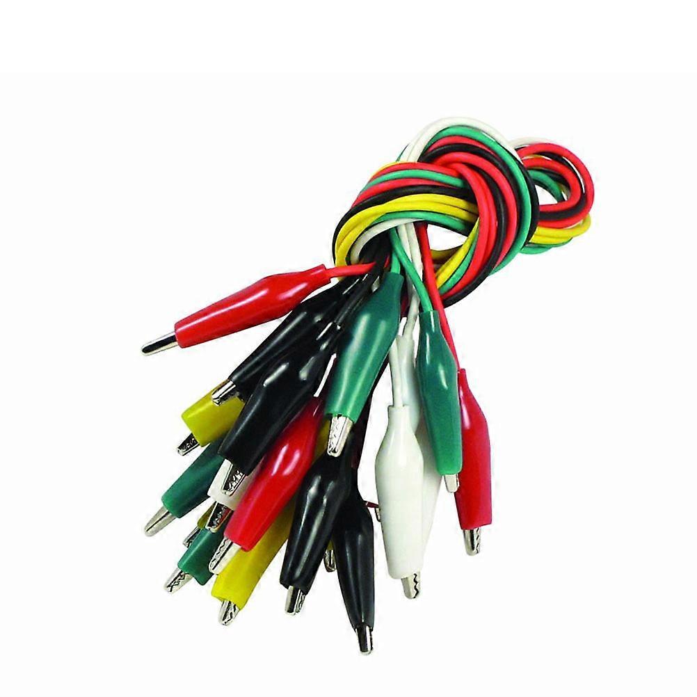 10pcs Double-ended Alligator Clips Wire Crocodile Clips Cable