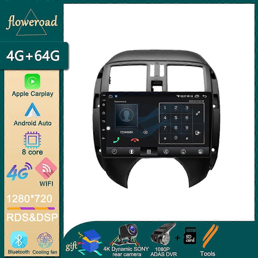 Stereo Screen Android For Nissan Sunny Versa C17 2011 2012-2014 Car Radio Multimedia Player GPS Navigation Auto Carplay Video BT