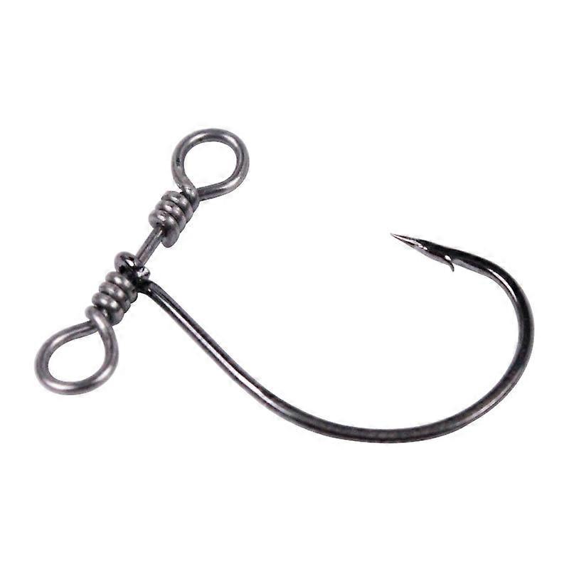 Balance Single Hook Fishing Hooks For Bass,Perch(30Pcs,Silver)