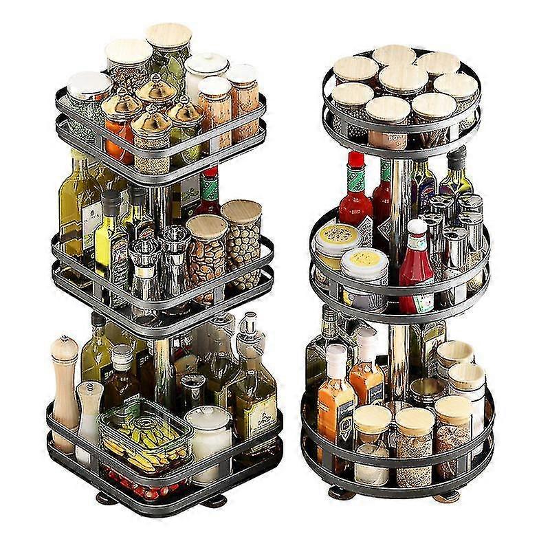 Rotativ Spice Rack Spice Container Rack Accesorii de bucatarie