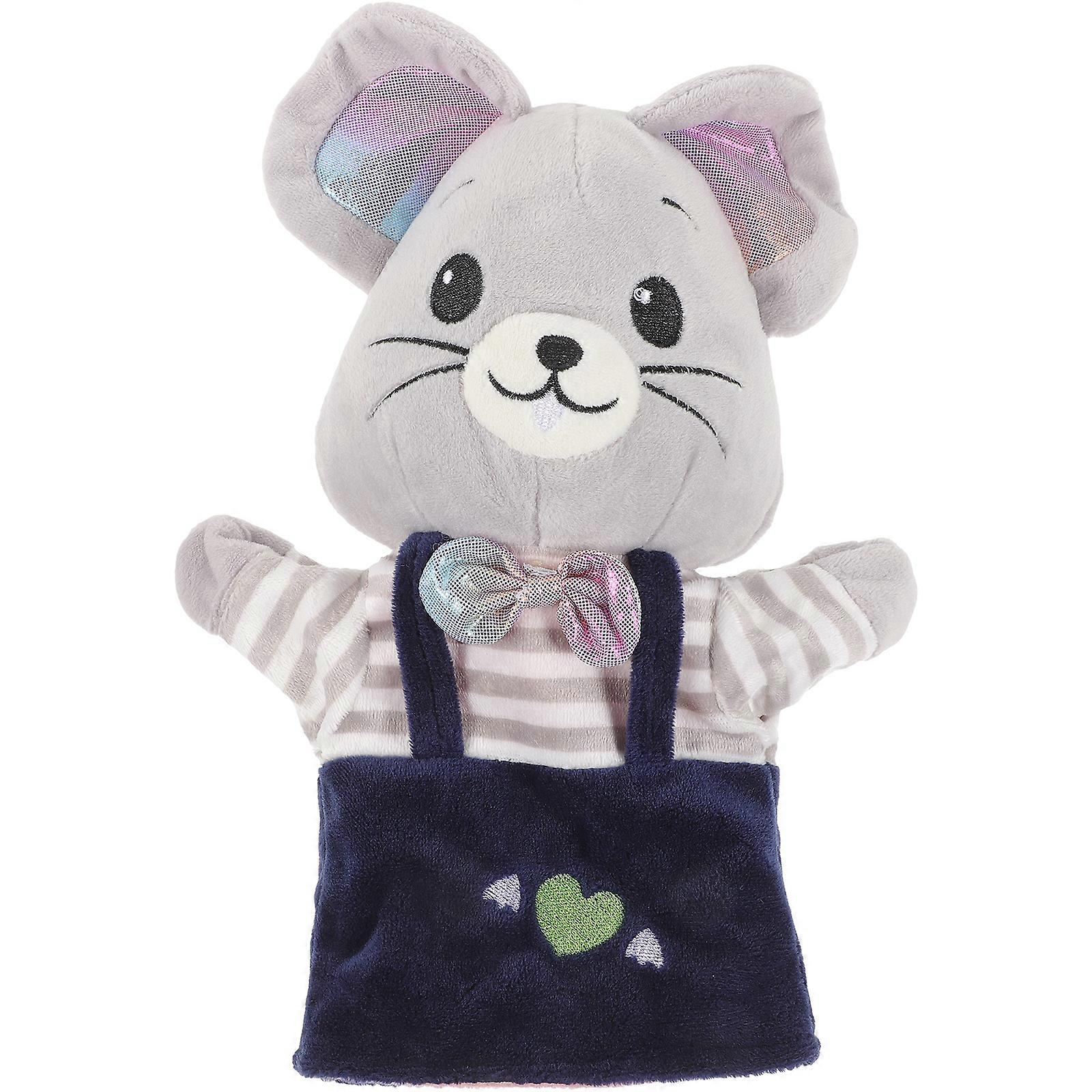 Stuffed Interactive Toy Adorable Mouse Puppet Plaything Story Telling Hand Puppet