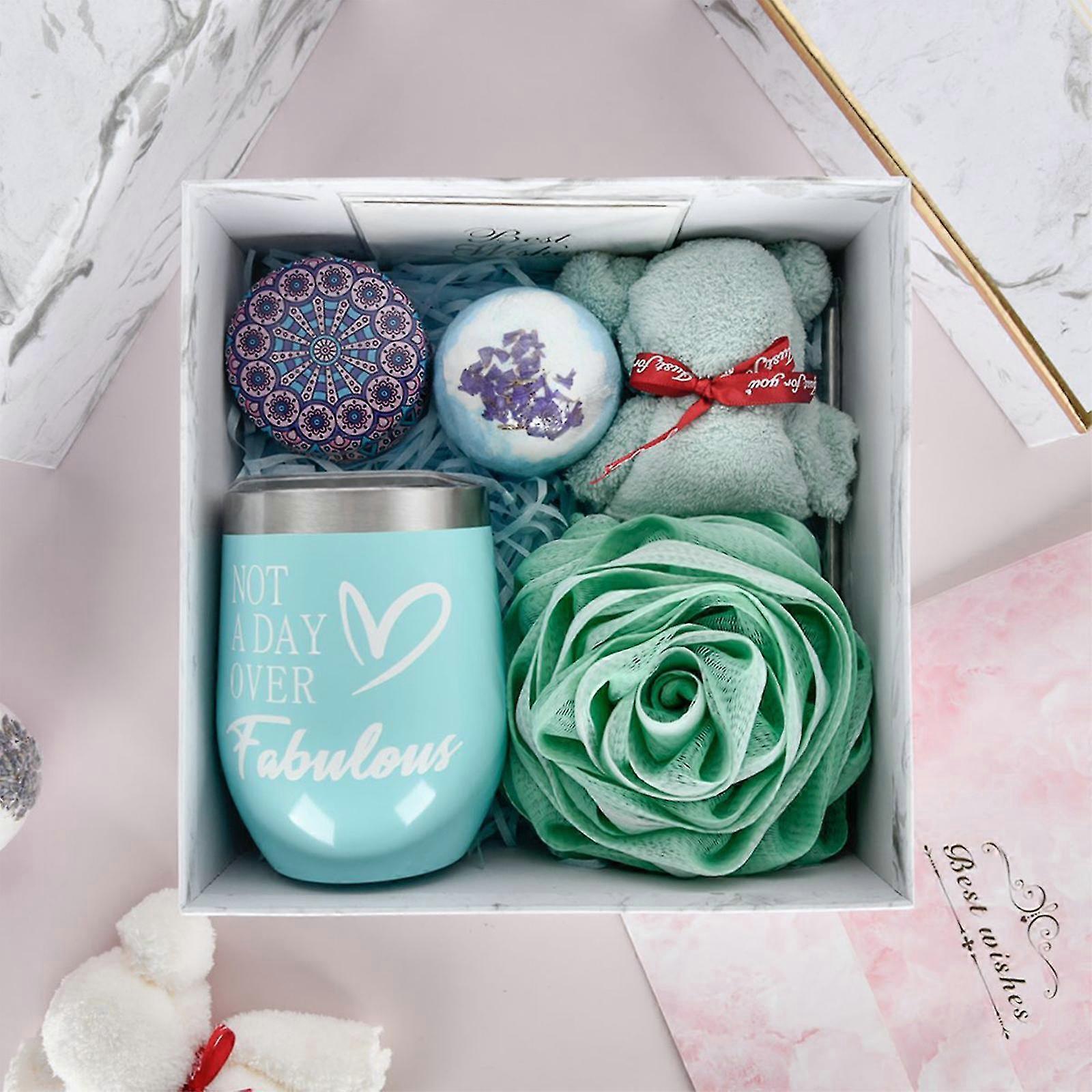 Cadeau D'anniversaire Pour Femme, Panier Cadeau D'anniversaire Pour Elle,  Coffret Cadeau Relaxant « Thinking, image size:1600x1600
