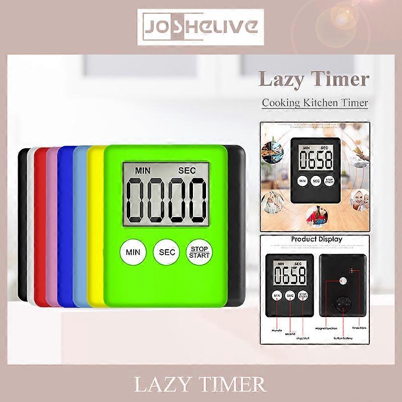 Cooking Timer LCD Digital Screen Clock Kitchen Countdown Timer Mechanical Digital Kitchen Timer Magnetic Household Accessories