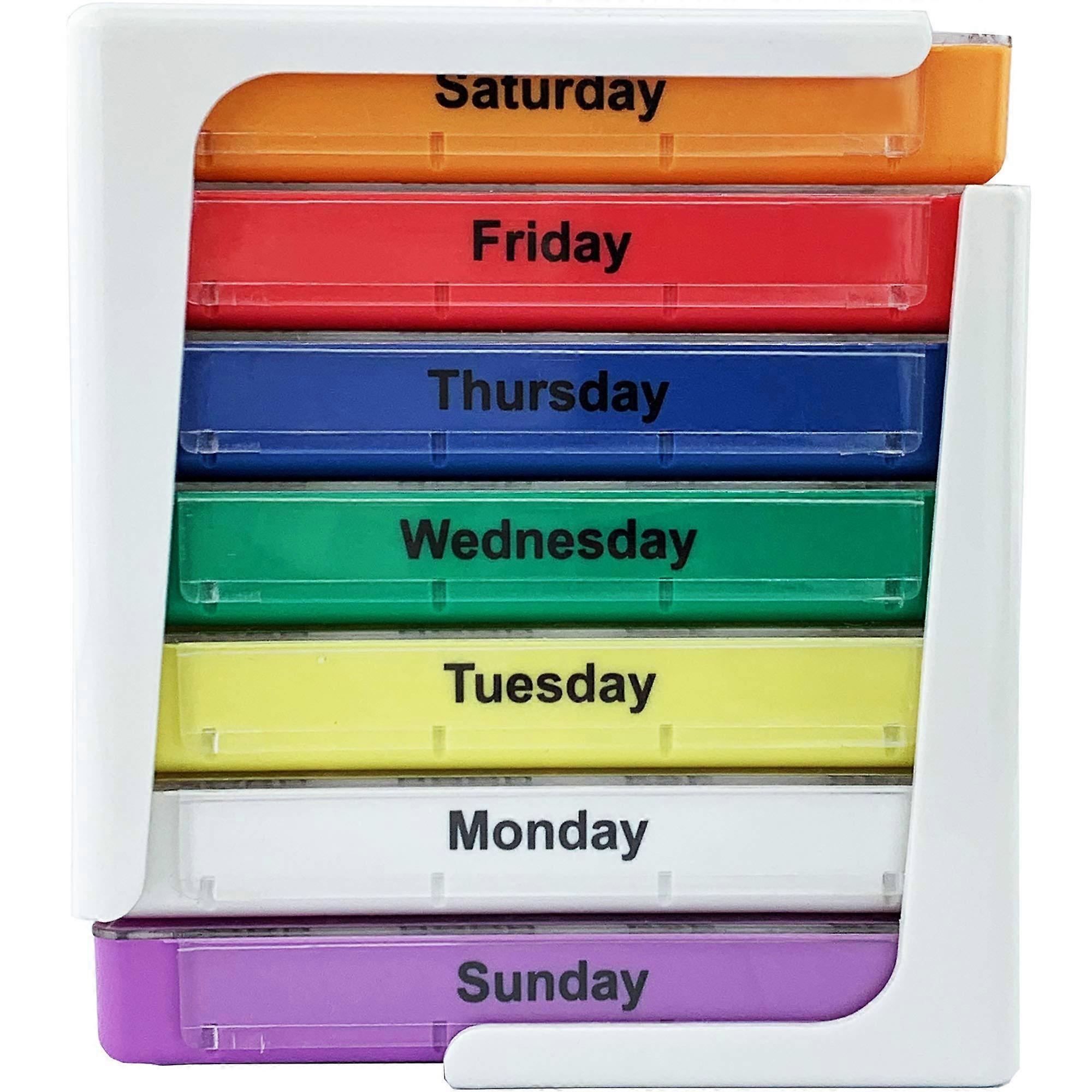 Stackable Pill Organizer 7 dager 4 rom