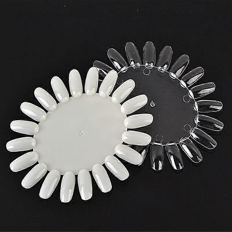Plastic 20 Tips False Nail Wheels Nail Art Color Polish Display Wheel Manicure Tools