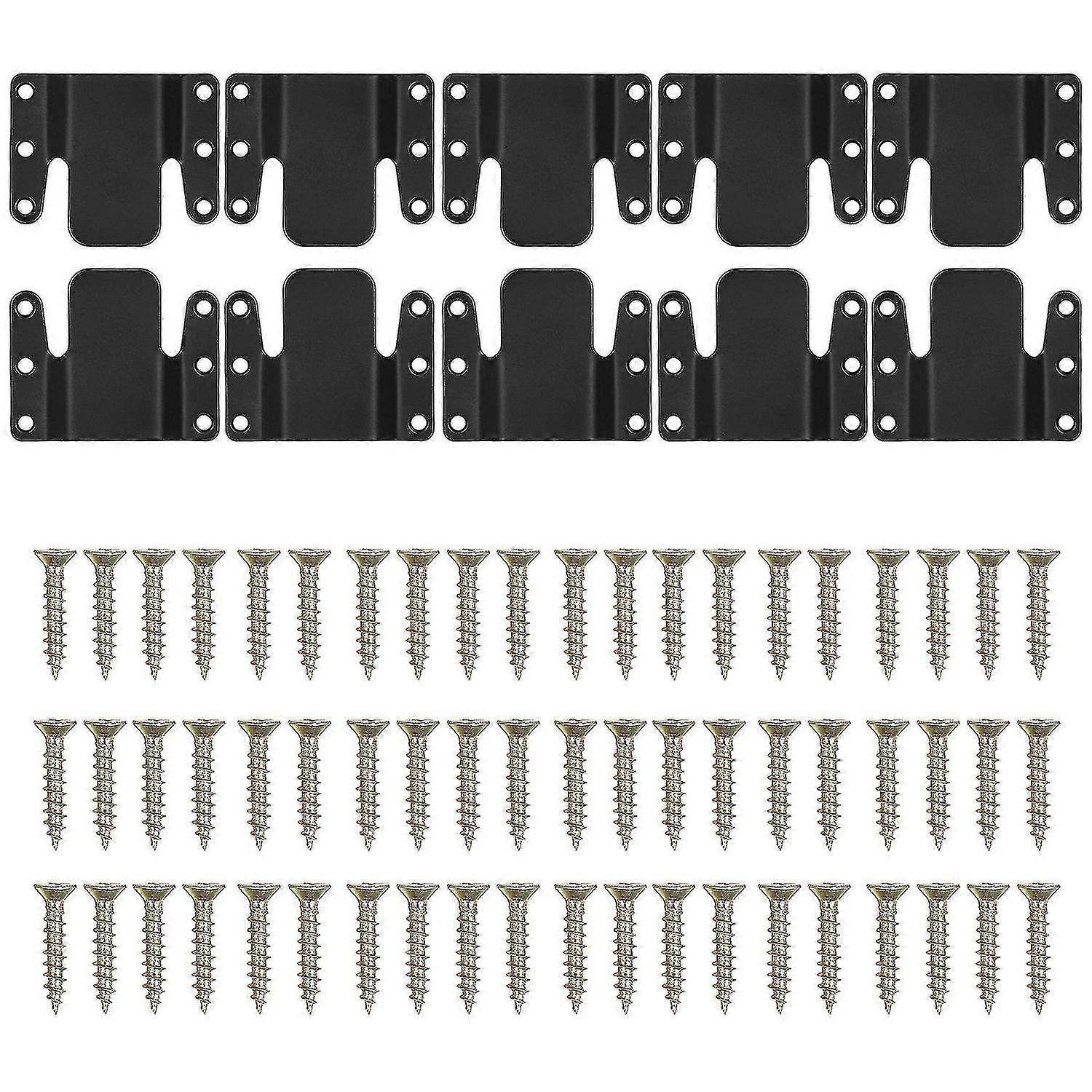 10Pcs Sectional Couch Connectors, Universal Sectional Sofa Interlocking, Easy to Install Couch Clips