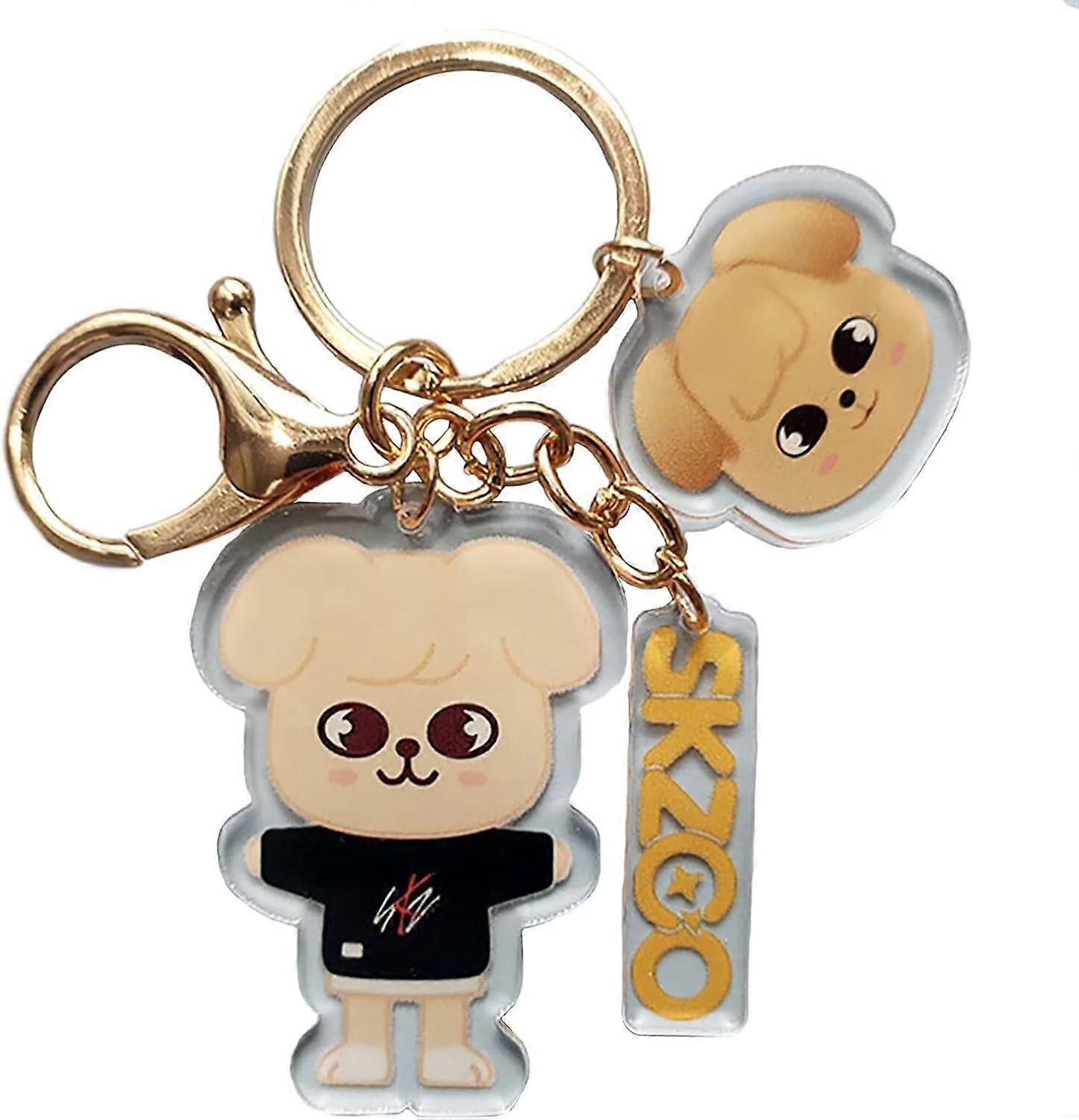 Kpop Merchandise,Skzoo Keychain Felix Hyunjin Bag Ornaments Accessories Key Ring