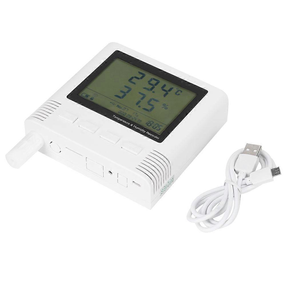 Temperature and Humidity Recorder USB Automatic Upload Alarm 0.2 2%RH 26W