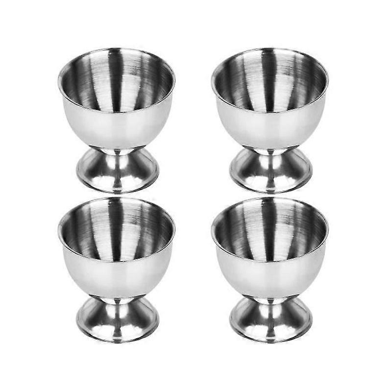 Egg Cup Egg Tray - Stainless Steel Egg Cup - Dishwasher Safe 4 Pack