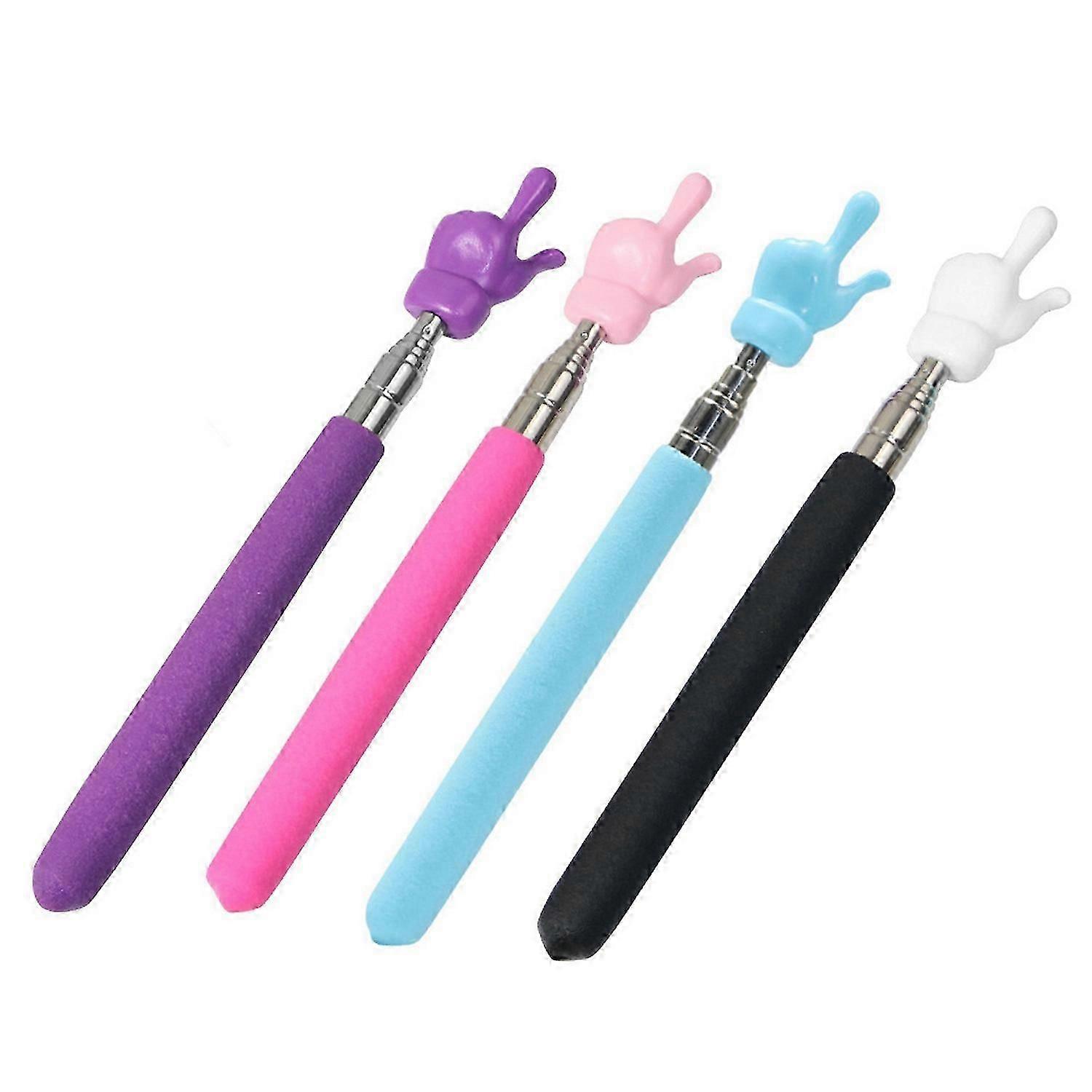 4pcs pointage extensible flexible forme de doigt antidérapant résistant à la transpiration enseignement réutilisable