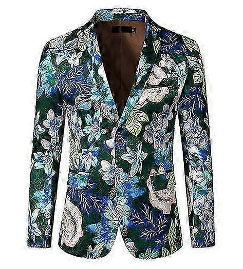 Herren Slim Fit Revers Blazer Anzug