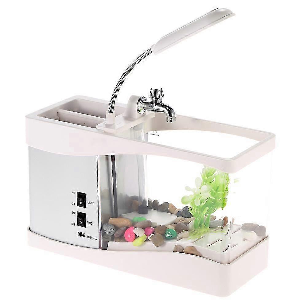Usb Desktop Ecological Electronic Small Fish Tank Led Storage Pet Tank