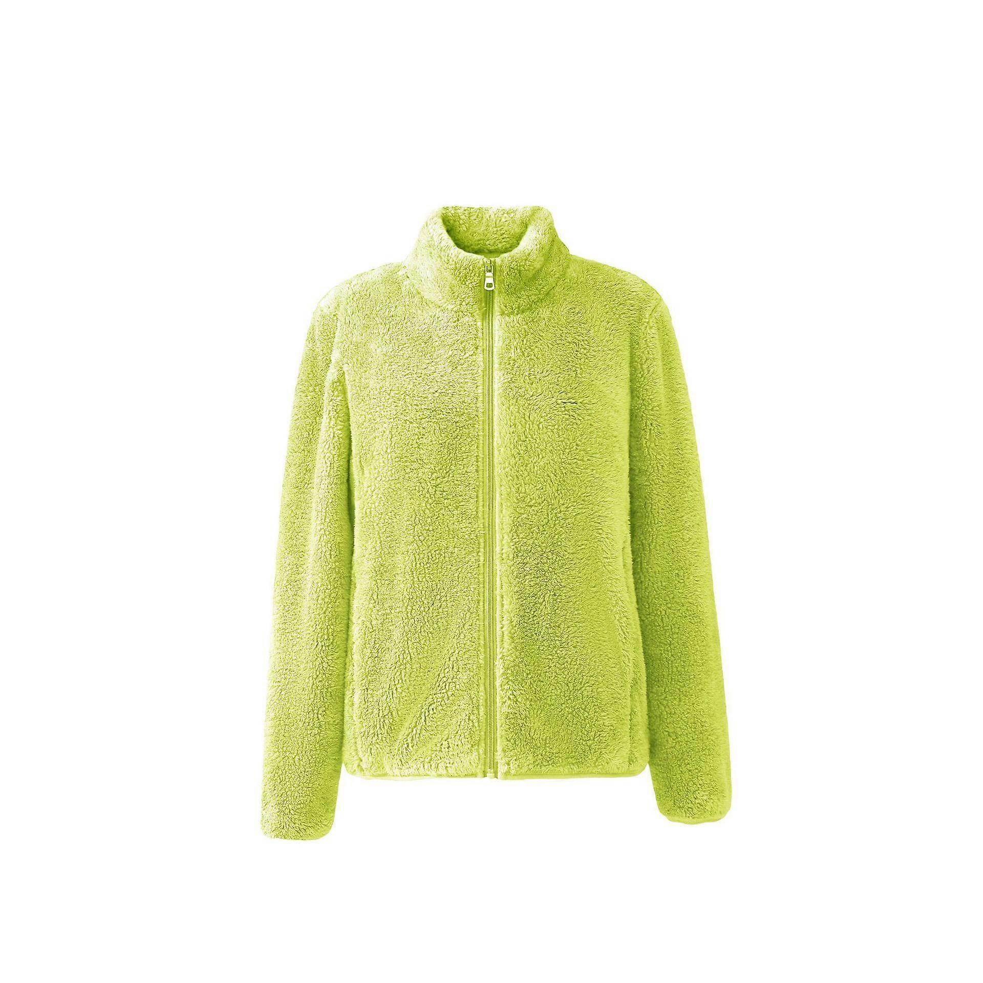 Autumn and Winter Thickened Double-sided Coral Fleece Jacket Women Plus Velvet Warm Polar Flannel Long-sleeved Large Size