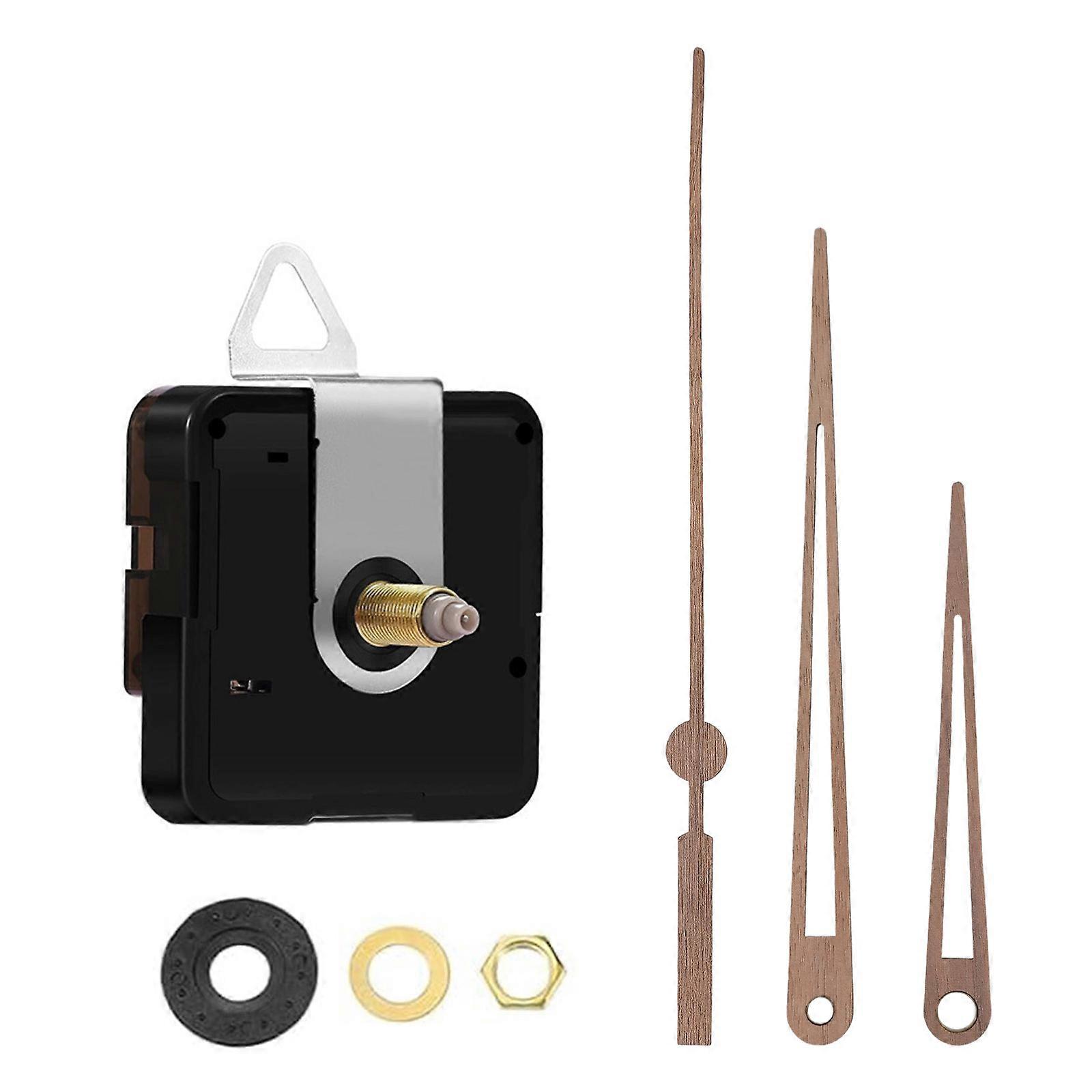 Wall Clock Repair Kits Quiet Clock Movement Mechanism with Multiple Shaft Length Wood Clock Hands Clock Making Supplies