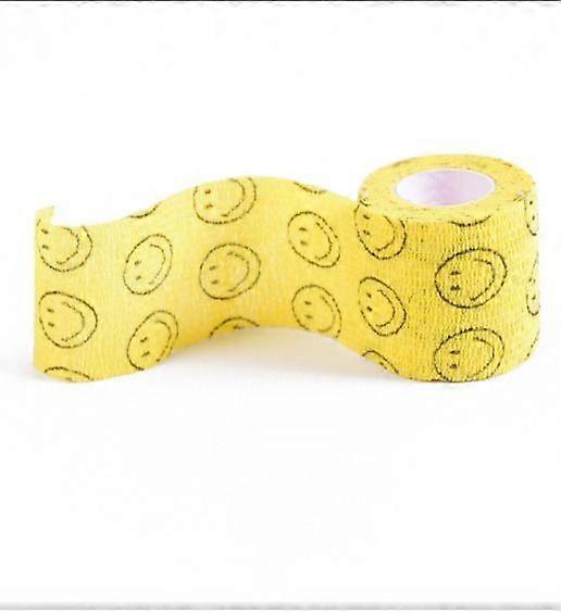 (Galben Smiley 7.5CM)Bandă elastică bandă