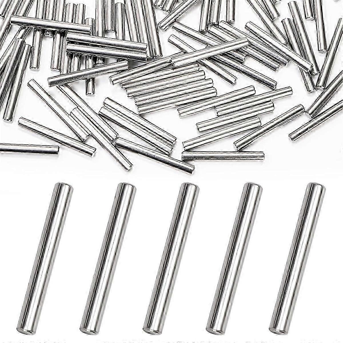 ステンレススチール製ダボ 100個 5mm x 40mm 棚受け金具 キャビネット棚用家具用ダボ