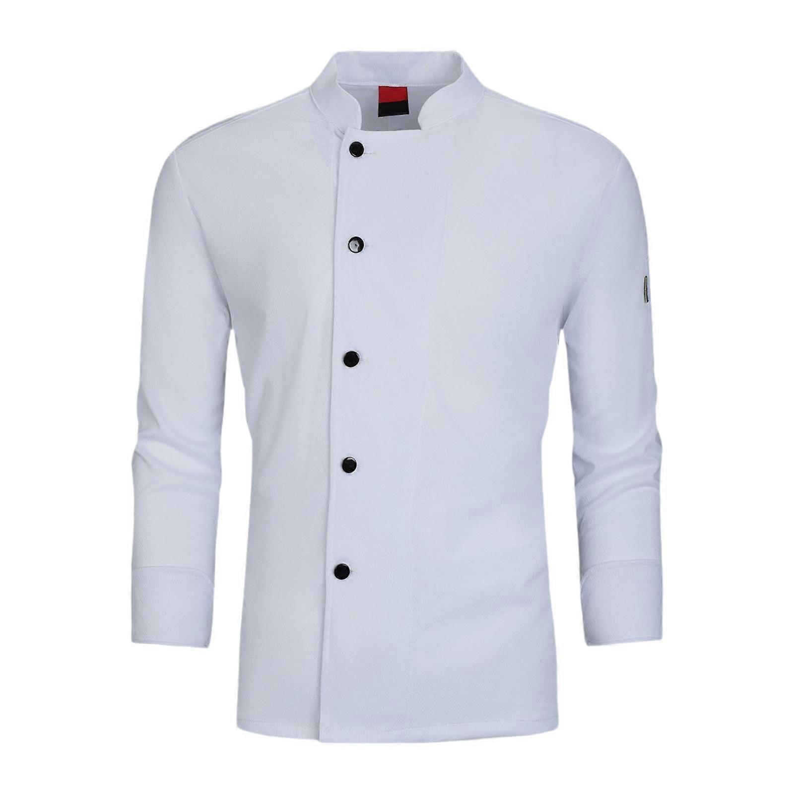 Chef Coat Cotton Blend Chef Jacket for Food Service Kitchen Work Uniform Baking