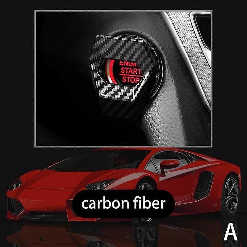 Car Engine Start Stop Switch Button Cover Decorative Auto Push Button Sticky Cover Car Styling Accessories