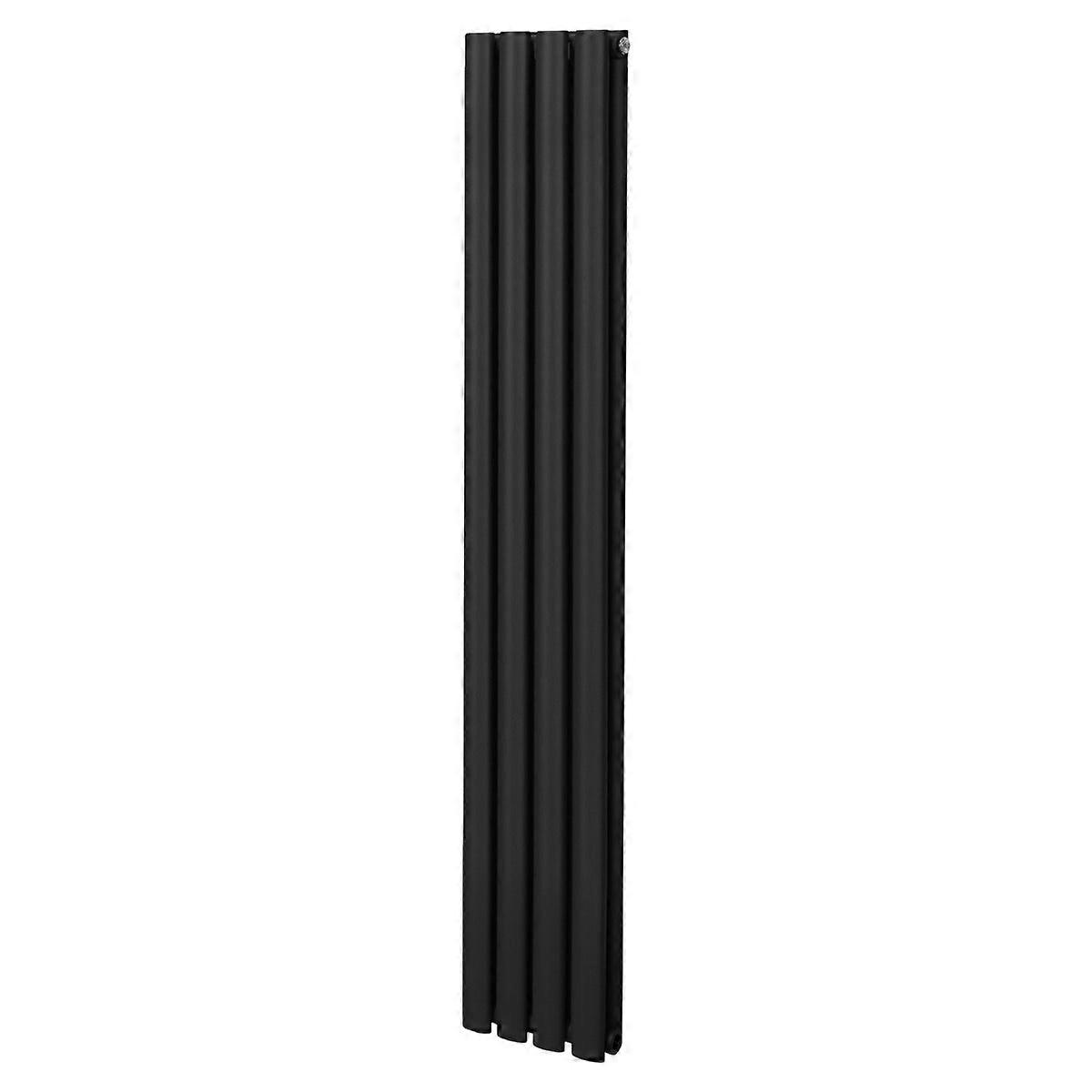 Ovaler Säulenkühler – 1600mm x 240mm – Schwarz