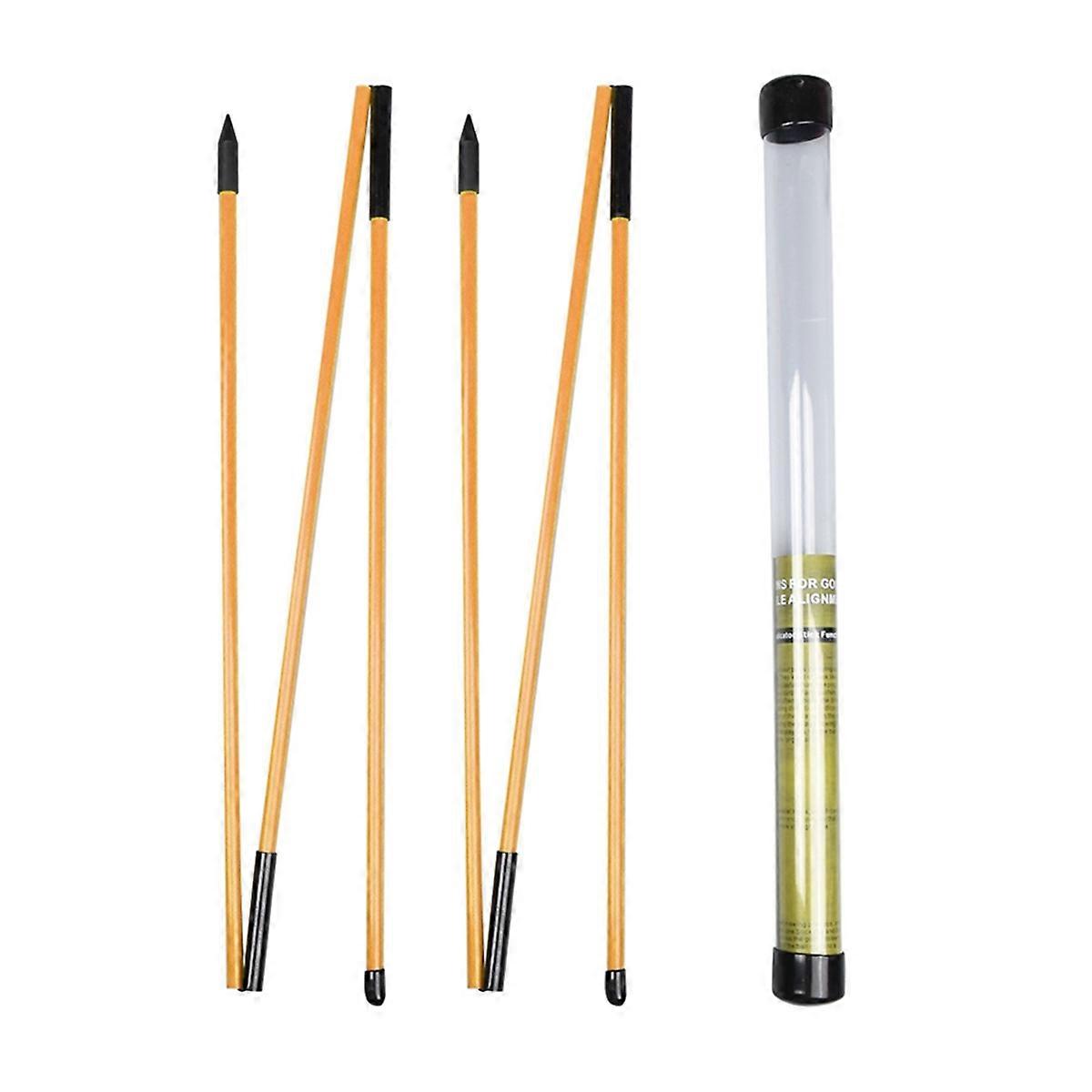 Golf Alignment Sticks Golf Practice Rods Putter Orange Trainer Tools Golf Swing Training Tool